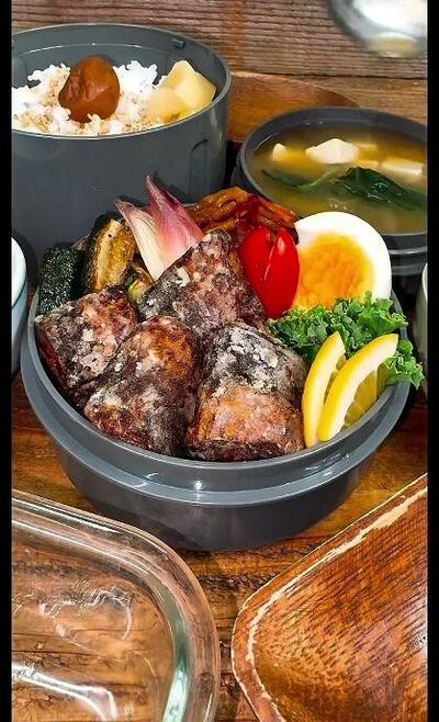 完成したイワシの竜田揚げ弁当
