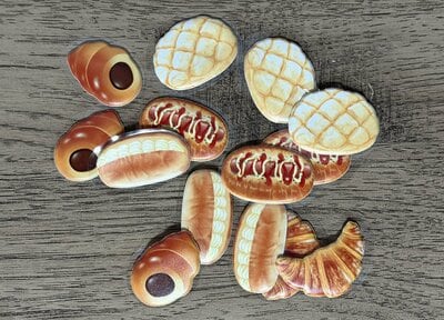セリア、フレークシールぷくぷくウマのパン2号店商品画像
