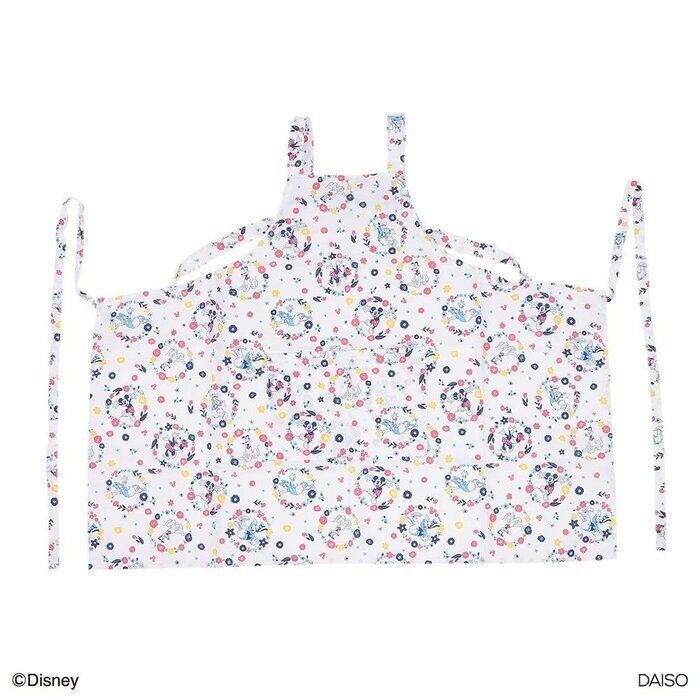 ダイソー エプロン、撥水加工、ポケット付(ミッキー&フレンズ)FW