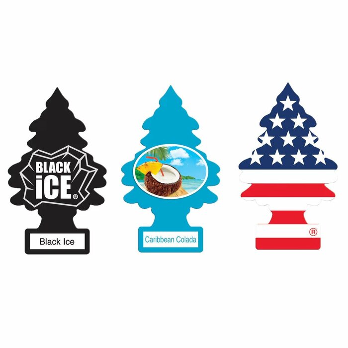 アイコニックなツリーの形が特徴の「リトルツリー エアーフレッシュナー」