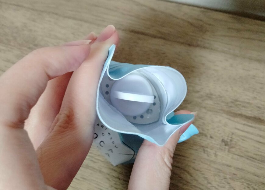 筆者撮影（セリア、ソフト湯たんぽ）