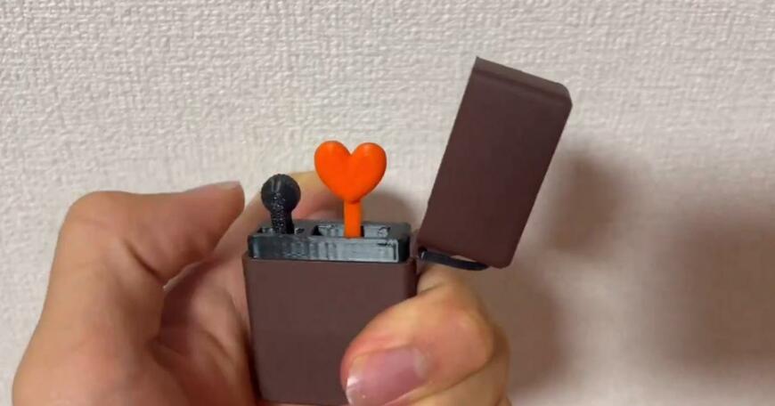 3Dプリンターで作られたライター