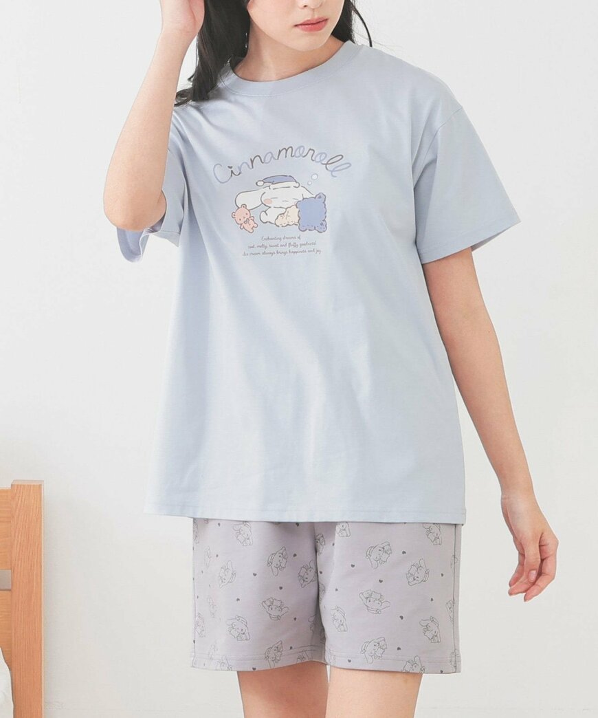 ハニーズ公式　サンリオキャラクターズ／ルームウェア（上下セット）（シナモロール）