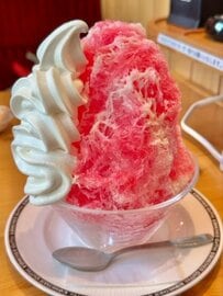 何気なく食べていたかき氷が浮世絵に　偶然が生んだアートに「センスある」「芸術的」