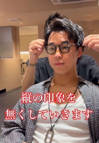 面長をカバーしたい男性