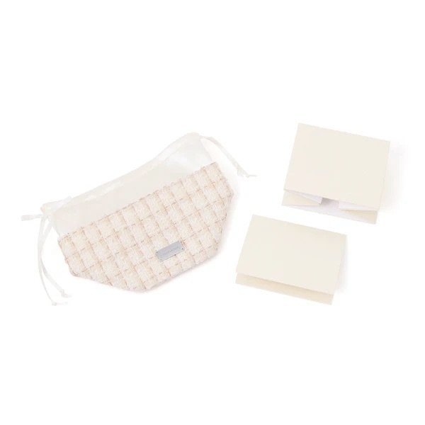 出所：Francfranc（フランフラン）公式通販　コンパクト ツイードティッシュカバー アイボリー