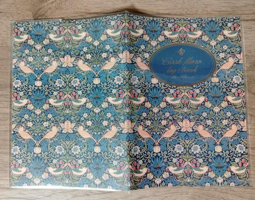 筆者撮影（セリア、B6 かんたん家計簿 ウィリアム・モリス）