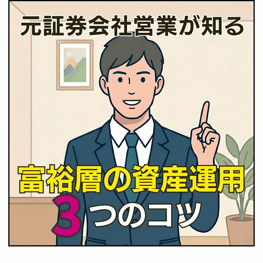 お金持ちはなぜお金を増やせるのか？元・証券マンに聞いた資産運用のコツ3選