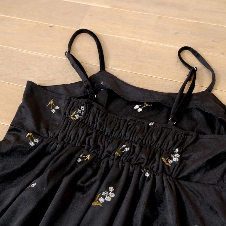 出所：しまむらパーク レディース　ベロアキャミワンピース(Taiyou)