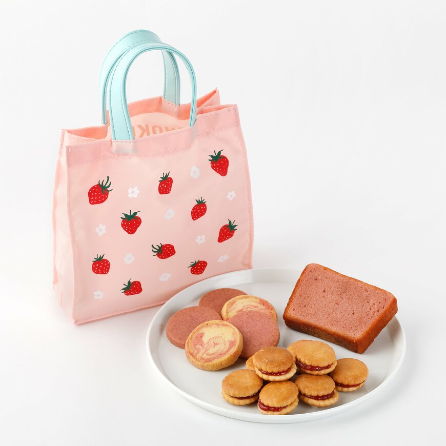 紀ノ国屋公式　紀ノ国屋　いちごスイーツバッグ（ライトピンク）