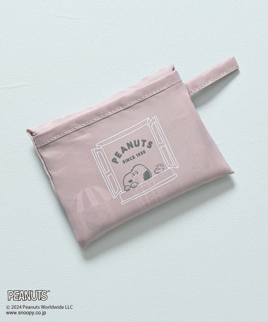 ハニーズ公式　スヌーピー／お弁当バッグ ピンクグレー