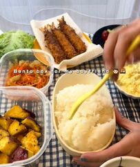 彼女が彼氏に作る「エビフライ弁当」が話題　ド迫力の出来栄えに大絶賛
