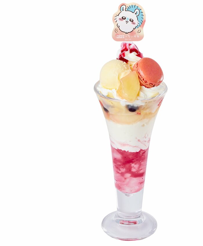 モモンガのピーチパフェ