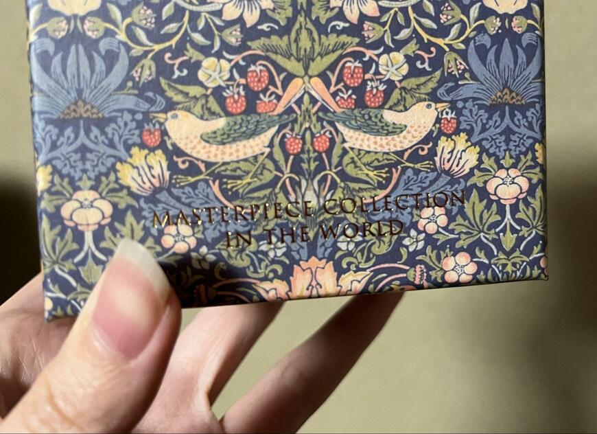 筆者撮影（セリア、ペーパーボックス キューブ 小 マスターピースコレクション/WM）