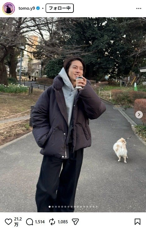 出所：山下智久のInstagram（＠tomo.y9） 参照日：2026年1月29日