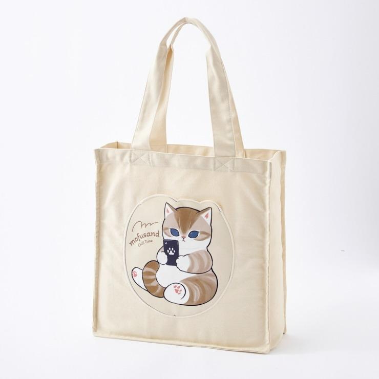 しまむら、トートバッグ(mofusand)・アイボリー 商品画像