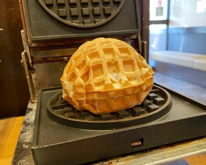 しゃぶ葉で作ったワッフル