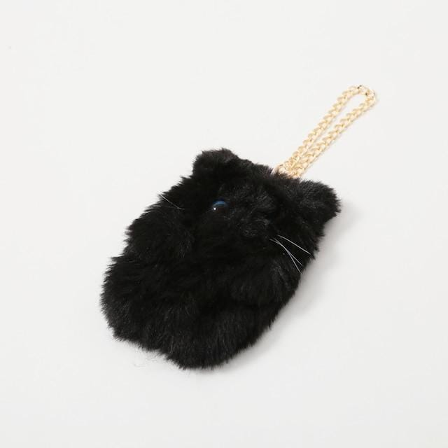 ニトリ、プチポケット付きぺったんこネコBAGチャーム