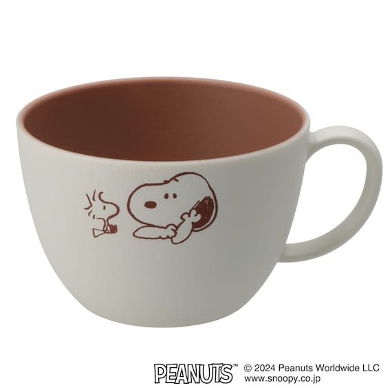ニトリ公式　【デコホーム商品】スヌーピー 木目調スープマグ（リラックスタイム）