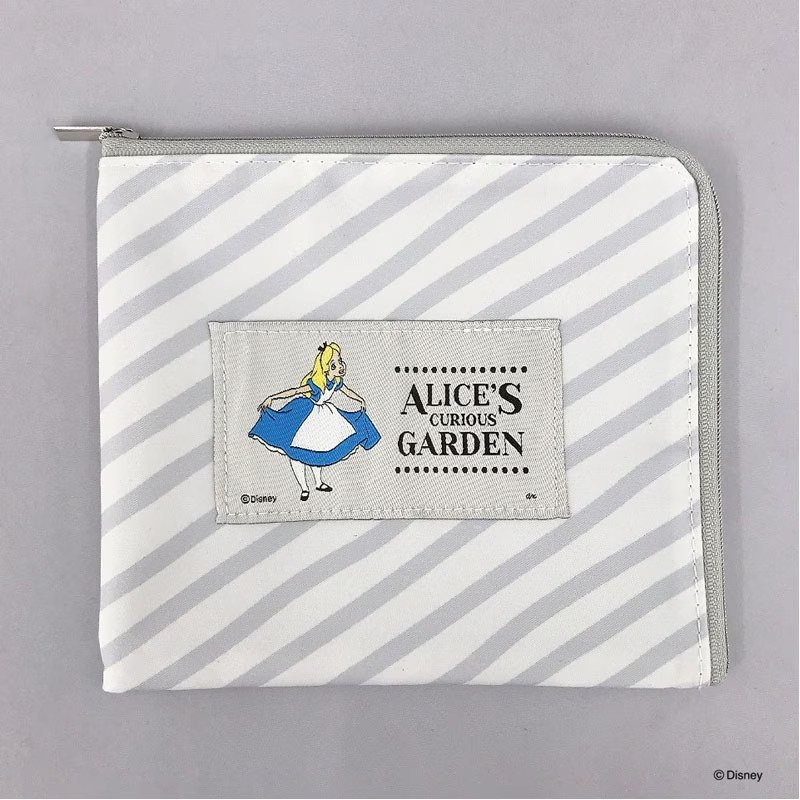 キャンドゥ公式　ディズニー／ふしぎの国のアリス　Ｌ型ファスナーポーチ