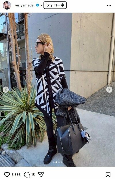 山田優のInstagram投稿