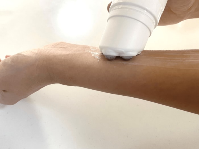 5点のローラーがひんやりとして、なめらかなローラーの動きが気持ちいい！