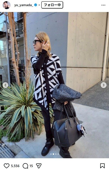 出所：山田優のInstagram（＠yu_yamada_） 参照日：2026年2月16日