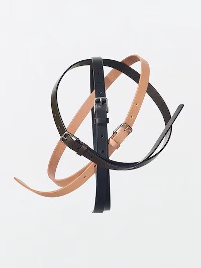 出所：ユニクロ公式　ナローロングレザーベルト