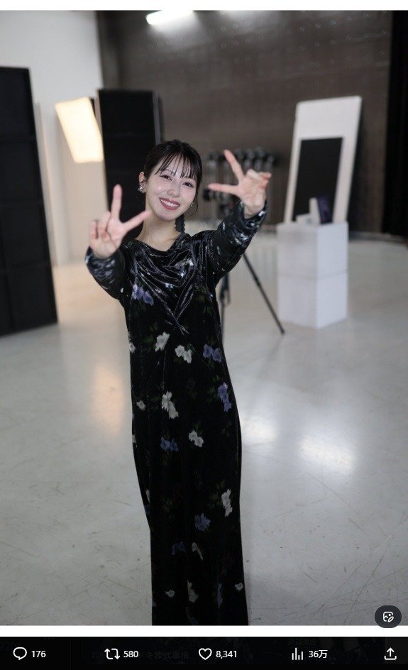 出所：浜辺美波のX（＠MINAMI373HAMABE） 参照日：2026年1月21日