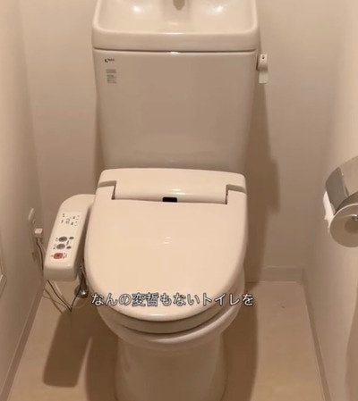 【トイレDIY】殺風景でシンプルな〈床と壁〉→〈クッションフロアと壁紙〉を貼るだけで絵画のような〈アート空間〉に大変身！個性的でおしゃれなリメイク術