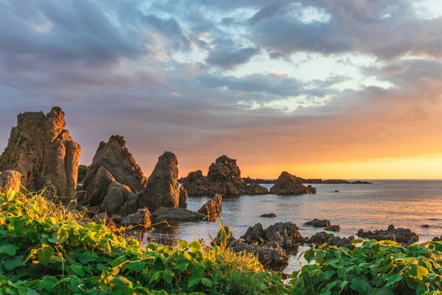 佐渡島の夕暮れ