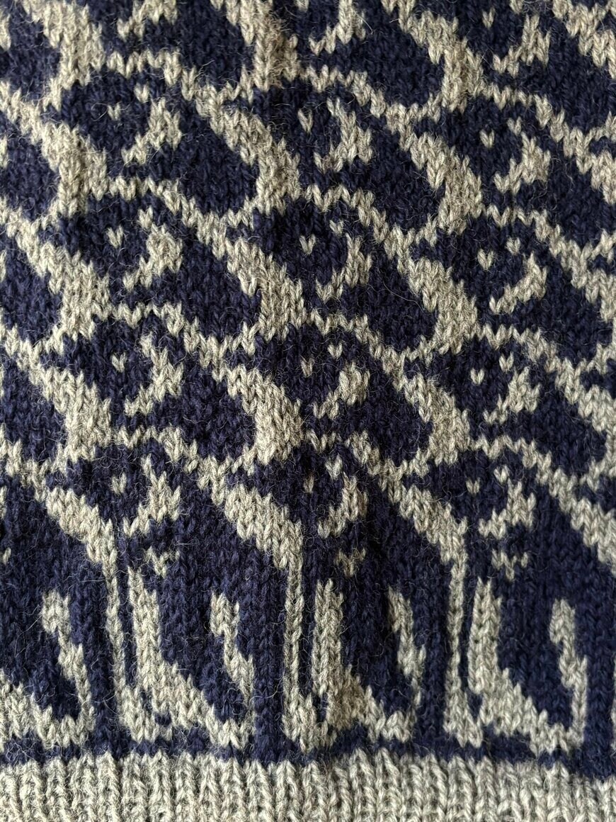 ベストのペンギン柄