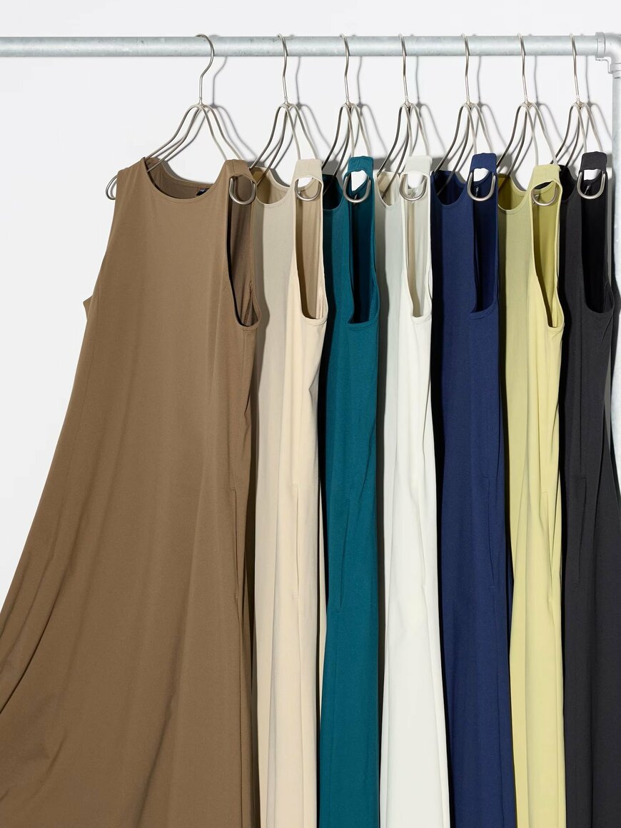 ユニクロ、ウルトラストレッチエアリズムワンピース画像