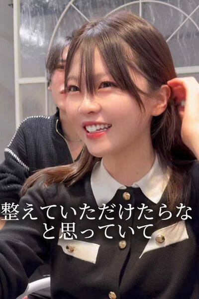 前髪を整えて欲しいと相談