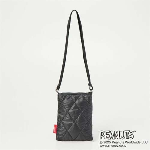 ピーナッツ75周年 キルトSD付縦型ポーチ