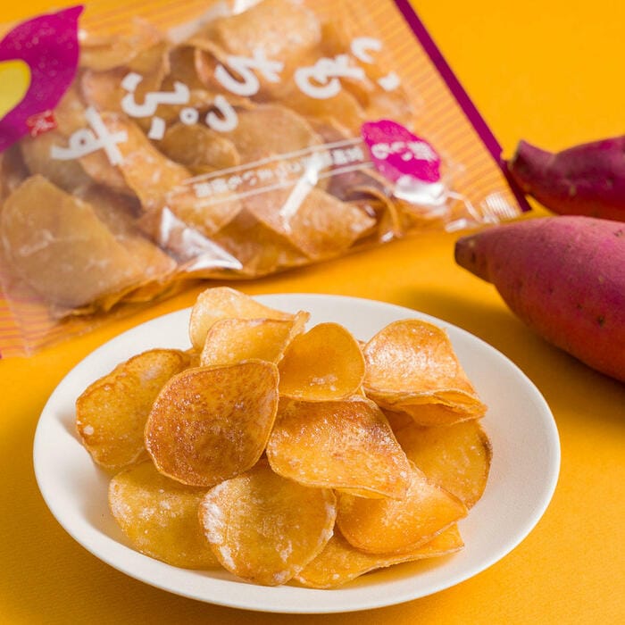 パリッと軽い食感が後を引く「もへじ 新いも いもちっぷす」