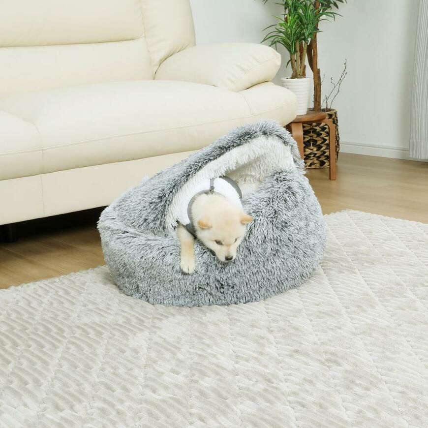 Petami　ロングファー　ルーフ付きベッド　抗菌防臭