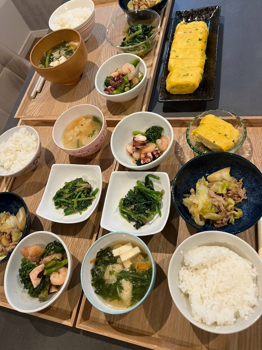 野菜中心の健康的なメニュー