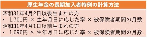 厚生年金の長期加入者特例で上乗せされる年金額
