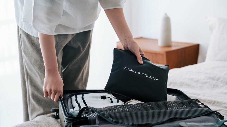 DEAN & DELUCA トラベルバッグ 再生ナイロンブラック