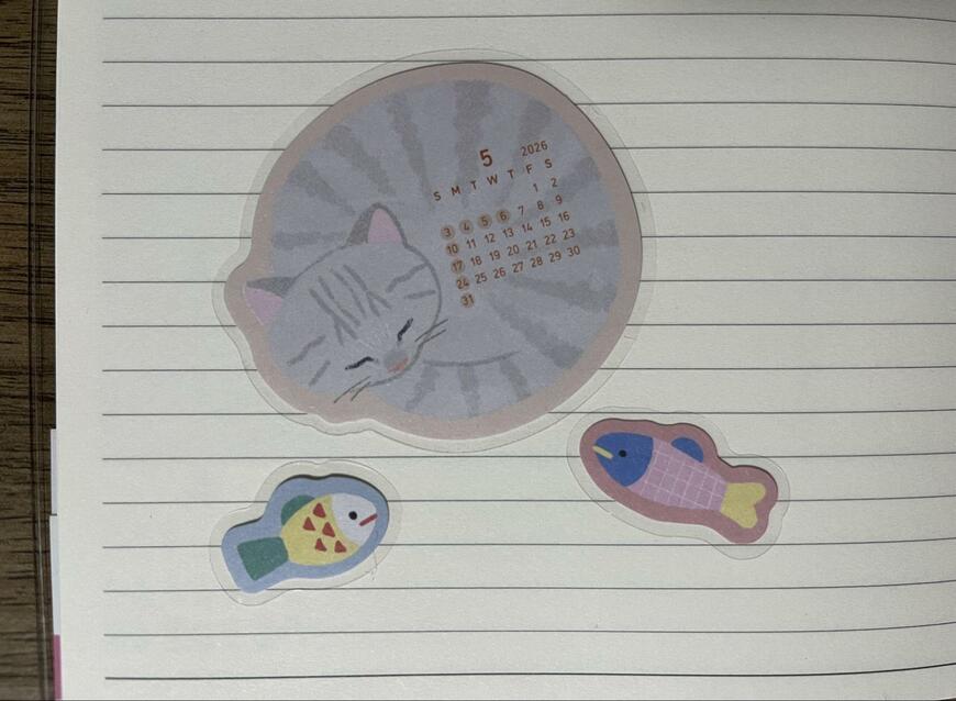 キャンドゥ、フレークシールカレンダー 24P にゃんこ商品画像