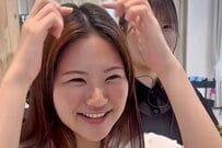 【大人かわいい】明るめの髪色をした女子大生が大幅イメチェン　カット後の姿に思わず「もう大成功」