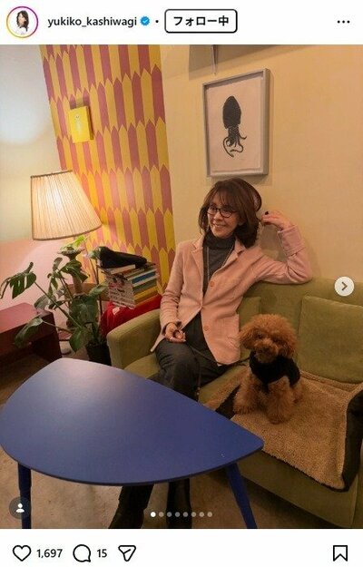 柏木由紀子のInstagram投稿