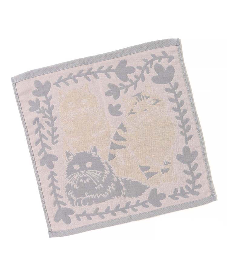 出所：ブルーブルーエ公式　CAT ALL3重ガーゼハンカチ