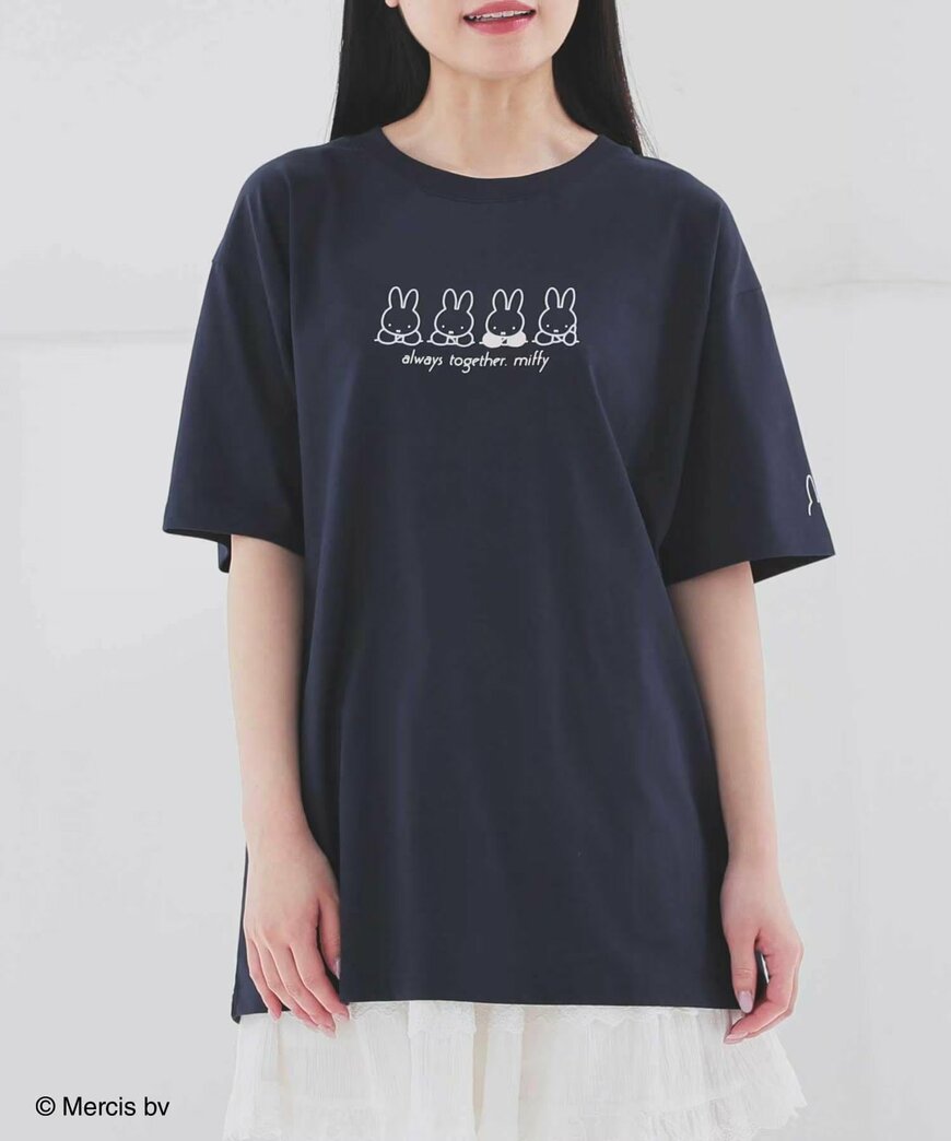 出所：ハニーズ公式　ミッフィー／ゆるＴシャツ