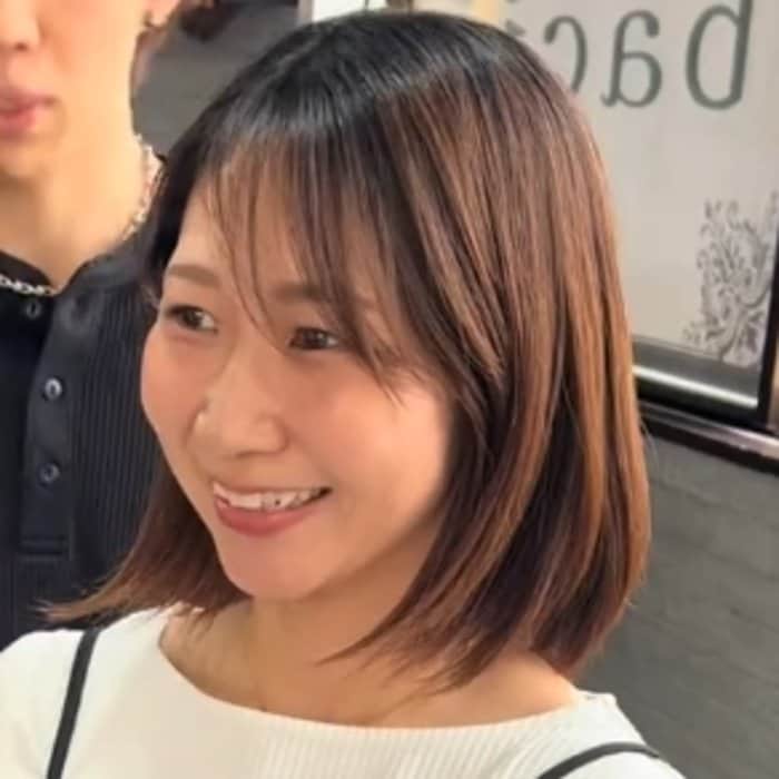 「ボブかショートか...」迷っている女性→プロに相談したら...短すぎないショートボブで大人可愛く！理想を叶える
