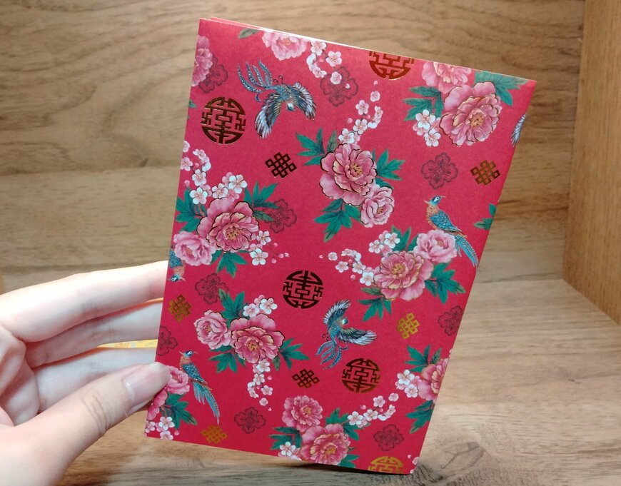 筆者撮影（セリア、チャイナパターンデザインペーパー）