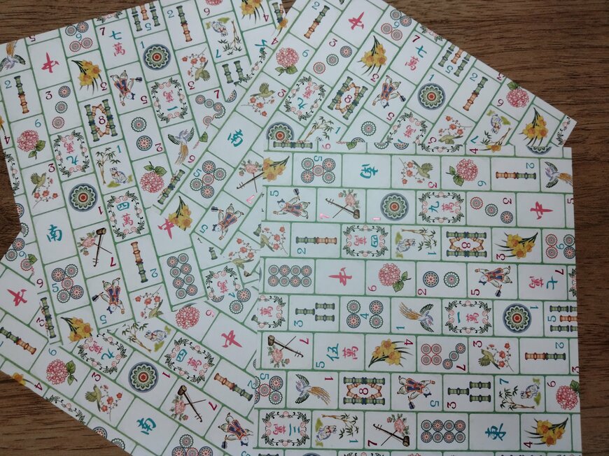 筆者撮影（セリア、チャイナパターンデザインペーパー）