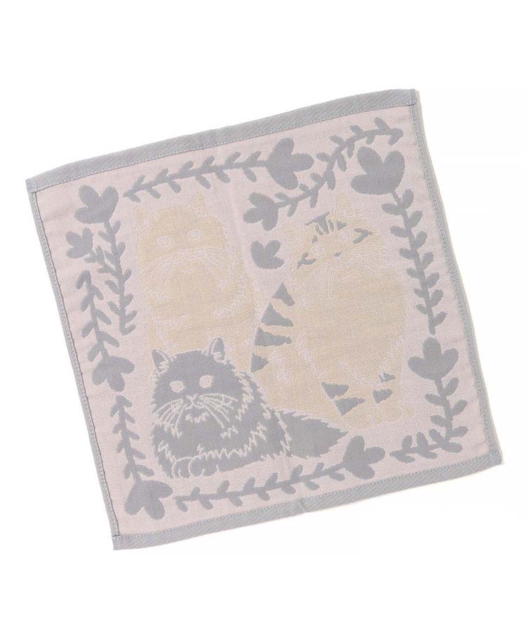 出所：ブルーブルーエ公式　CAT ALL3重ガーゼハンカチ