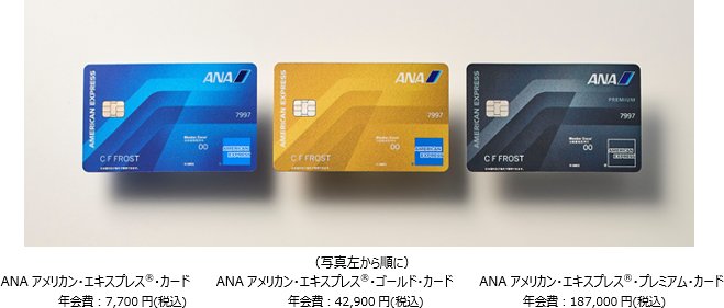 出所：全日本空輸株式会社（ANA）「ANAマイルをさらに貯めやすく、プレミアムな空の旅を身近にするカードへ アメリカン・エキスプレスとANAの提携カードをリニューアル」